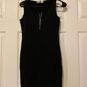 Black bodycon dress